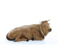 Moranduzzo Bœuf pour Crèche de 13 Cm Échelle 1:15 - Figurines de Crèche Indestructibles - Style 700', Peinture Finition à la Main, Produit Officiel, Fabriqué en Italie, Sculpteur M. Landi