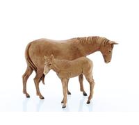 Moranduzzo Cheval et Poulain H. Max 5,5 cm pour Crèche de 8 cm Échelle 1:22 - Standard 8 - Figurines Incassables, Peintes à la Main, Produit Officiel, Fabriqué en Italie, Sculpteur M. Landi
