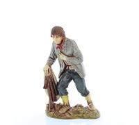 Moranduzzo Joueur de Cornemuse pour Crèche de 10 Cm Échelle 1:20-Figurines de Crèche Indestructibles-Style 700', Peinture Finition à la Main, Produit Officiel, Fabriqué en Italie, Sculpteur M. Landi