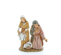 Moranduzzo Lavandières pour Crèche de 10 cm - Standard 10 - Figurines Incassables, Style Arabe, Peinture Finition Main, Produit Officiel, Made in Italy, Sculpteur M. Landi