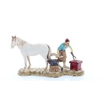 Moranduzzo Maréchal-Ferrant pour Crèche de 10 Cm Échelle 1:20 - Figurines de Crèche Indestructibles - Style 700', Peinture Finition à la Main, Produit Officiel, Fabriqué en Italie, Sculpteur M. Landi