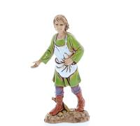 Moranduzzo Semeur H 9 cm pour Crèche de 10 cm - Standard 10 - Échelle 1:20 - Figurine Incassable, Style '700, Peinture Finition Main, Produit Officiel, Made in Italy, Sculpteur M. Landi