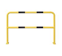 MORAVIA Barre de protection en acier Moravia pour l'intérieur noir/jaune 1000 x 1500 mm pour montage sur goujon Quantité:1