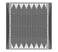 MORAVIA GAMMA Set de coussins pour plateau C noir 4050 x 4000 x 80 mm 36 éléments avec matériel de fixation Quantité:1
