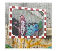 MORAVIA Miroir de circulation Moravia en verre Sekurit, 800 x 1000 mm avec chauffage + pince 76 mm Quantité:1