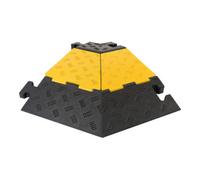MORAVIA Moravia Coude gauche pour goulotte 5 canaux, caoutchouc dur, avec couvercle, 590×570×50 mm Quantité:1