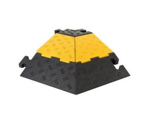 MORAVIA Moravia Coude gauche pour goulotte 5 canaux, caoutchouc dur, avec couvercle, 590×570×50 mm Quantité:1