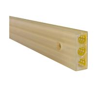 MORAVIA Moravia Déflecteur de rampe MORION 35 x 90 mm L 1000 mm avec plaque perforée en acier intégrée Quantité:1