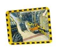MORAVIA Moravia Industriespiegel en acrylique 800 × 1000 mm cadre noir/jaune + collier Quantité:1
