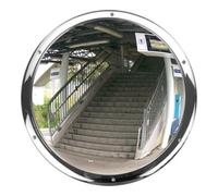 MORAVIA Moravia Miroir anti-vandalisme rond en acier inoxydable 500 × 80 mm Quantité:1