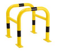 MORAVIA Moravia Protection de colonne acier noir/jaune 2 pièces 600 × 520 × 520 mm à cheviller Quantité:1