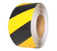 MORAVIA Moravia Revêtement antidérapant autocollant jaune/noir en rouleau 100 mm x 18,3 m Quantité:1