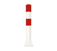 MORAVIA Protection contre les chocs de borne Moravia L acier rouge/blanc 159 x 1200 mm pour chevillage Quantité:1