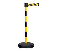 MORAVIA Support d'avertissement pour ceinture Moravia BASIC avec bande hachurée noir/jaune Longueur 3000 mm, 50 x 950 mm Quantité:1