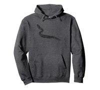 Moray Anguille imprimée vieillie - Anguille morène vintage Sweat à Capuche