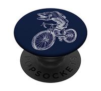 Moray Anguille Vélo Vélo Drôle Biker Poisson Vélo Cool Bike PopSockets PopGrip Adhésif