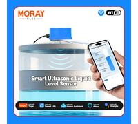 Moray ME201W sans fil Tuya Smartlife APP WiFi capteur indicateur de niveau à ultrasons capteurs de niveau de liquide moniteur de niveau d'eau ME201W Blue