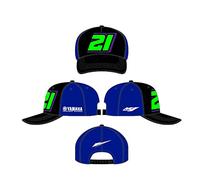 Morbidelli Yamaha Dual Franco Mordelli Chapeau avec visière, Noir, Taille Unique Homme