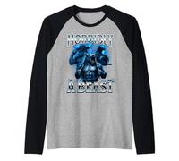 Morbidly A Beast Alpha Wolf Meme Bizarre Unhinged Brain Rot Manche Raglan