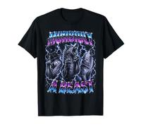 Morbidly A Beast Funny Alpha Wolf Meme Bootleg Y2K Graphic T-Shirt