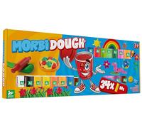 Morbidough - Maxi Set de pâtes à modeler 1,7 kg - 34 pains doux de 50 grammes chacun - 34 couleurs assorties - Stimule la créativité pour les enfants 3 ans - 42166 Globo Toys