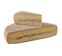 Morbier AOP fromage fermier du Haut Doubs - 1Kg - Fabrication traditionnelle au lait cru de la Franche-Comté - Affinage 5-6 mois