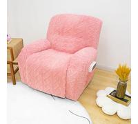Morbuy 1/2/3 Places Housse de Fauteuil Relax Extensible avec Poche Latérale, Lavable Doux Housse de Canapé Antidérapante pour Fauteuil Inclinable de Relaxation et de Massage (Rose,2 Places)