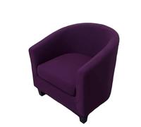 Morbuy 2 Pièce Housse Fauteuil, Couleur Pure Housse Fauteuil Club Extensible Housse de Fauteuil 1 Place Chesterfield - Housses de Fauteuils pour Salle à Manger, Café, Bar, Réception (Violet foncé)