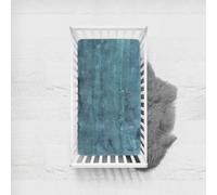 Morbuy 3D Draps Housses pour Lit Bébé, Impressions à l'aquarelle Drap Housse Lit Bebe, Doux pour la Peau Fibre Ultrafine Drap, pour Berceau, Couffin, Nacelle Housse Matelas (Bleu,90x140cm)