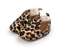 Morbuy Chaussures Bébés 0-18 Mois Unisexe Enfants Filles Nouveau Né Toddler Fond Mou Cuir Synthétique Coton Antidérapant Premières Pas Chaussures Marcheurs (1 / 11cm / 0-6 Mois, Imprimé léopard)