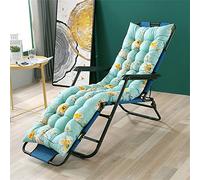 Morbuy Coussin de Chaise Lounge de Jardin, Coussin Chaise Longue Pliable, Coussin Bain de Soleil avec Sangles, pour Vacances Intérieur Exterieur (48 * 160cm,Europe du Nord)