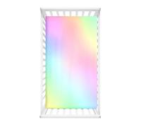 Morbuy Dégradé Draps Housses pour Lit Bébé, Imprimé Drap Housse Lit Bebe, Doux pour la Peau Fibre Ultrafine Drap, pour Berceau, Couffin et Nacelle Housse Matelas (rose,80x40cm)