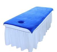 Morbuy Draps de Lit de Table de Massage avec Trou, Serviette Housse de Massage Lavable Absorbante Microfibre Couleur Unie Réutilisable pour Spa Beauté et Salon du Visage (Bleu roi,100x120cm)