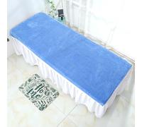 Morbuy Draps de Lit Table de Massage Lot de 2, Grande Serviette pour Table de Massag Lavable Réutilisable, Housse Table de Massage sans Trou Serviette pour Table de Massage (Bleu Ciel,90x190cm)