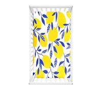Morbuy Draps Housses pour Lit Bébé, Fruit Modèle Douce Bébé Drap Housse, Respirant Microfibre Drap, pour Berceau, Couffin et Nacelle Housse Matelas (Citron,80x40cm)