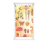 Morbuy Draps Housses pour Lit Bébé, Impression de Champignons Drap Housse Lit Bebe, Doux pour la Peau Fibre Ultrafine Drap, pour Berceau, Couffin et Nacelle Housse Matelas (90x40cm,Papillon)