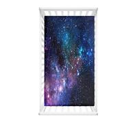 Morbuy Draps Housses pour Lit Bébé, Impression d'étoiles Drap Housse Lit Bebe, Doux pour la Peau Fibre Ultrafine Drap, pour Berceau, Couffin et Nacelle Housse Matelas (Bleu,120x60cm)