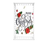 Morbuy Draps Housses pour Lit Bébé, Joyeux Noël Bébé Drap Housse, Douce Respirant Microfibre Drap, Noël Berceau, Couffin et Nacelle Housse Matelas (Joyeux Noël,120x60cm)