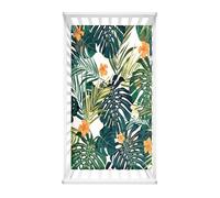 Morbuy Draps Housses pour Lit Bébé, Plante Imprimé Drap Housse Lit Bebe, Doux pour la Peau Fibre Ultrafine Drap, pour Berceau, Couffin et Nacelle Housse Matelas (Pluméria,90x55cm)