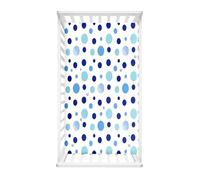 Morbuy Draps Housses pour Lit Bébé, Style à Pois Drap Housse Lit Bebe, Doux pour la Peau Fibre Ultrafine Drap, pour Berceau, Couffin et Nacelle Housse Matelas (Bleu,85x51cm)