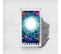 Morbuy Draps Housses pour Lit Bébé, Style Océan Drap Housse Lit Bebe, Doux pour la Peau Fibre Ultrafine Drap, pour Berceau, Couffin et Nacelle Housse Matelas (Lumière,90x140cm)