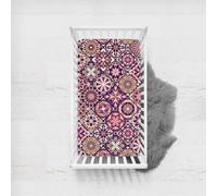 Morbuy Draps Housses pour Lit Bébé, Totem de Style Ethnique Drap Housse Lit Bebe, Doux pour la Peau Fibre Ultrafine Drap, pour Berceau, Couffin et Nacelle Housse Matelas (Violet,90x140cm)