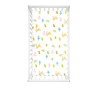 Morbuy Draps Housses pour Lit Bébé, Œuf de Pâques Drap Housse Lit Bebe, Doux pour la Peau Fibre Ultrafine Drap, pour Berceau, Couffin et Nacelle Housse Matelas (œuf vert,90x55cm)