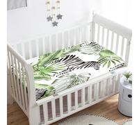 Morbuy Draps Housses pour Lit Bébé, Usine Drap Housse Lit Bebe, Doux pour la Peau Fibre Ultrafine Drap, pour Berceau, Couffin et Nacelle Housse Matelas (E,90x55cm)