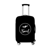 Morbuy Élastique Housse de Valise Luggage Cover pour Voyage Luggage Trolley Case Cover Protector, Housse Bagage Voyager Protection Couverture Lavable (XL(30-32 Pouce),Avion Noir 4)