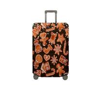 Morbuy Elastique Housse Valise, Élasthanne Housse Valise Protection, Joyeux Noël Housse Protection Valise, Housse de Valise de 18 à 32 Pouces (Biscuit,S (19"-21" Valise))