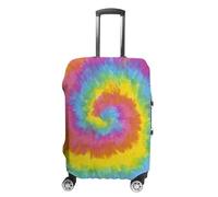 Morbuy Elastique Housse Valise, Élasthanne Housse Valise Protection, Teinture de Cravate Housse Protection Valise, Housse de Valise de 19 à 32 Pouces (M (22"-24" Valise),Arc-en-Ciel)