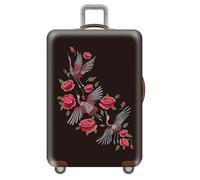 Morbuy Elastisch Kofferhülle Reise,Kofferschutzhülle 18 bis 32 Zoll,Waschbar Gepäckabdeckung,Kofferbezug Schutzhülle Luggage Gepäck Cover (Motif de broderie,L(26-28 Pouce))