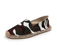 Morbuy Espadrilles Plates Homme Femme 35-45, Espadrilles été Confortable Slip on Chaussure en Toile Slip-ins Légère et Coutures Apparentes (YF10 Camouflage,43)