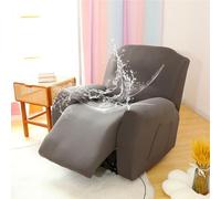 Morbuy Housse de Fauteuil Relax Extensible avec Poche Latérale, 1/2/3 Places Lavable Doux Housse de Canapé Antidérapante pour Fauteuil Inclinable de Relaxation et de Massage (Gris,1 Place)